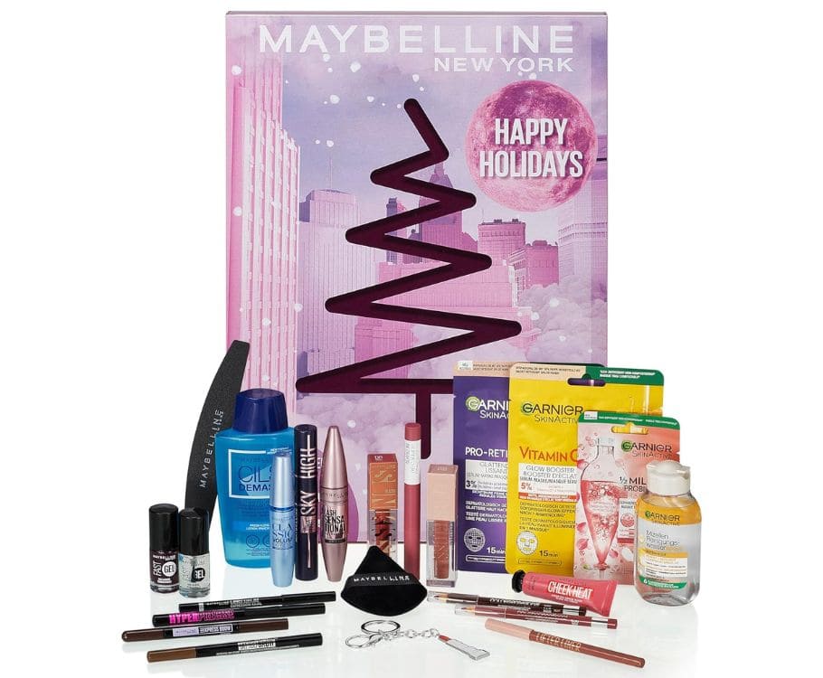 Contenuto del Calendario Beauty di Maybelline 2025