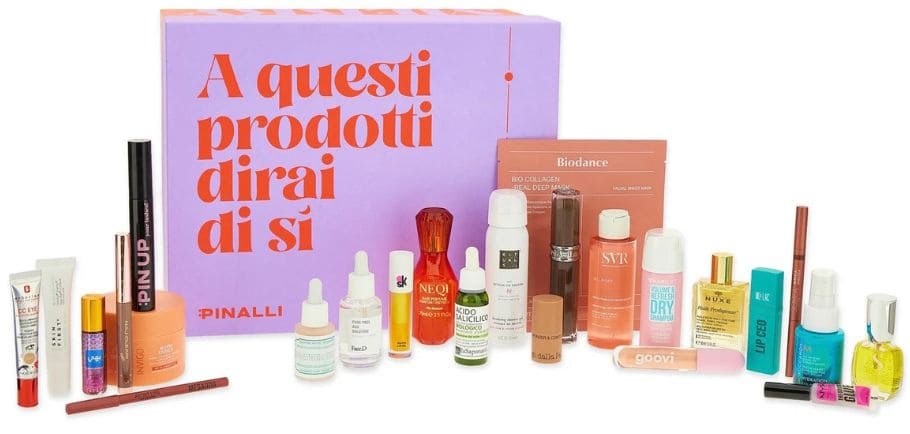 Calendario Pinalli lilla contenuto